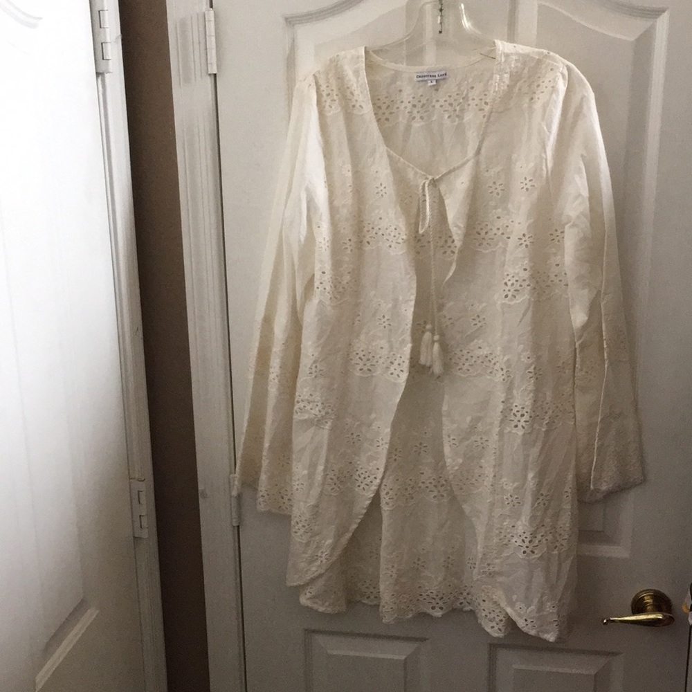 FINAL MARKDOWN LADIES’ NWOT Crosstree Lane Tunic-length Peasant Top (L)